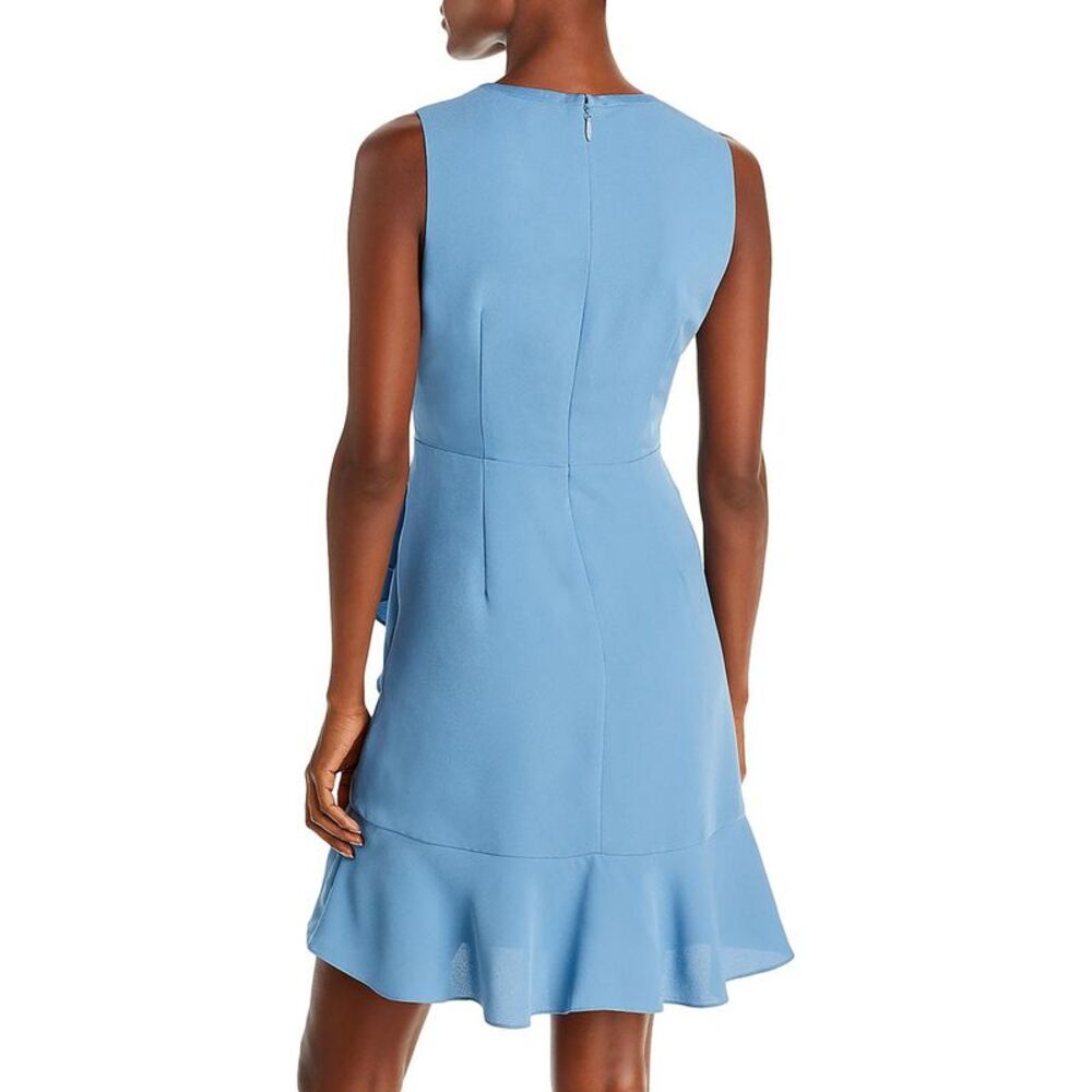 BCBG Max Azria Women's Sleeveless Pleated V-Neck Mini Dress Imperfections - Picture 2 of 3